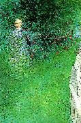 Carl Larsson, i hagtornshacken